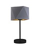 lampy stołowe Chromowana lampka nocna w stylu glamour z abażurem WUHU GOLD 2