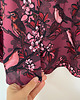 sukienki midi damskie KIMONO / sukienka kopertowa, bordowy print SŁOWIKI 100% wiskoza 8