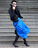 spódnice midi New Spódnica Blue Military 3
