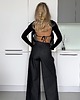 spodnie materiałowe damskie Spodnie PLEASE   black denim, jeans 4