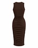 sukienki maxi damskie Sukienka brązowa krótka YY300162 3