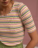 t-shirt damskie Koszulka prążkowana, 70'S VIBES 2