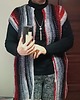 kamizelki damskie Długa Kamizelka Boho Red Gray Black XL/XL/XXL/XXXL 1