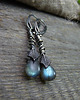 kolczyki wire wrapping Simple & Labradorite 2