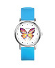 zegarki damskie Zegarek  mały - Motyl - silikonowy, niebieski 1