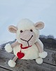 figurki i rzeźby Unikatowa owieczka artystyczna z wełny merynosów, 60 cm Alba 3