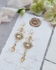 Biżuteria ślubna Kolczyki ślubne Lace Me Long - Szampan i Ivory 7