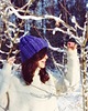czapki damskie Chabrowa czapka  chunky beanie  z wełną 1