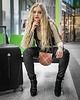 torby na ramię Torebka skórzana w kratę Gaia 3 marki Bolsa 2