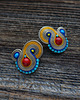 kolczyki soutache Qsambara- Etniczne kolczyki soutache 1