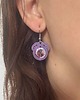 kolczyki soutache Kolczyki sutasz fioletowe  1