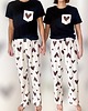 moda - inne Piżama Unisex bawełniana w beżowe serca 1