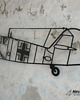 Ozdoby na ścianę Messerschmitt Bf 109 metalowa ozdoba na ścianę 3D 2