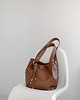 torby na ramię SOFTIE BAG - skórzana torebka szoperka - brąz orzechowy 5