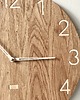 zegary Zegar ścienny z litego dębu jasne cyfry arabskie 1