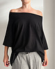 t-shirt damskie Czarna bluzka raglan 3