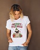 t-shirt damskie Koszulka  z nadrukiem MERRY PUGMAS 3