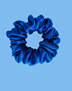 gumki do włosów Gumka jedwabna, scrunchie, frotka royal blue MIDI 3