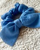 gumki do włosów Lniana gumka scrunchies do włosów z kokardą 1