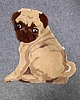 dywany Dywan w kształcie psa, mops 1