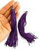 kolczyki chwosty Kolczyki XLong - fioletowe chwosty 1
