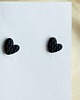 kolczyki z masy plastycznej Kolczyki Serduszka sweterkowe - czarne 2