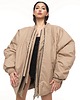 kurtki damskie Kurtka typu bomber oversize mocca 1