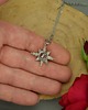 wisiory Mały wisiorek róża wiatrów kryształ górski wire wrapping 4