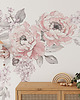 naklejki ścienne do pokoju dziecka Naklejka "Pink peonies-bouquets" 1