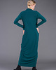 sukienki midi damskie Emerald front knot dressi 5