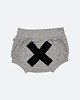 spodnie dla niemowlaka BABY BLOOMERS with X on the BACK GRAY MELANGE 1