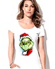 t-shirt damskie Koszulka  z nadrukiem Grinch face 1