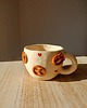 kubki Ceramiczny ręcznie robiony kubek w precelki 1