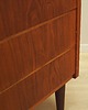 biurka Sekretarzyk tekowy, duński design, lata 70, produkcja: Dania 9