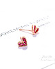 pierścionki srebrne Sweet earrings - srebrne kolczyki + box 1