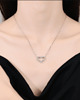 srebrne naszyjniki Srebrny naszyjnik z diamentami Moissanite 2