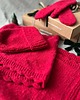 szale damskie Szalik DONNA - Czerwony - handmade 2
