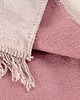 koce i narzuty Koc Bawełniany z Frędzlami Koc Pled Narzuta Frago Pudrowy Róż 150x200 cm 1