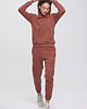 bluza z kapturem damska Bluza hoodie COZY Cognac damska 1