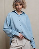 koszule damskie  Bawełniana koszula dżinsowa, LIGHT BLUE AMELIA 4