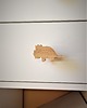 gałki do mebli Drewniane gałki do mebli, dinozaury triceratops 3