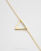 bransoletki złote 16k Gold Plated Triangle Bracelet 1