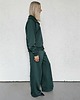 komplety damskie Katya bluza na zamek i spodnie z przeszyciem butelkowy zielony 4