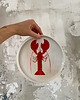 patery i talerze Talerz porcelanowy z rakiem LA LUZ / 21 cm 2