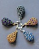 kolczyki z kamieniami Ażurowe krople z hematytu I, kolczyki, beading 6