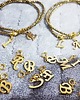 bransoletki z kamieni naturalnych Bransoletka z literką Gold Wish 1