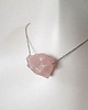 wisiory Kwarc różowy na łańcuszku 2
