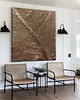 obrazy Duże obrazy na ściane  120x120cm  strukturalny stare złoto 1