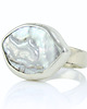 pierścionki srebrne Pierścionek z perłą barokową r.15- Srebro 925  4
