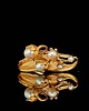 pierścionki złote Konwalia-Autorski Pierścionek Złoty Z Perłami I Diamentami 3